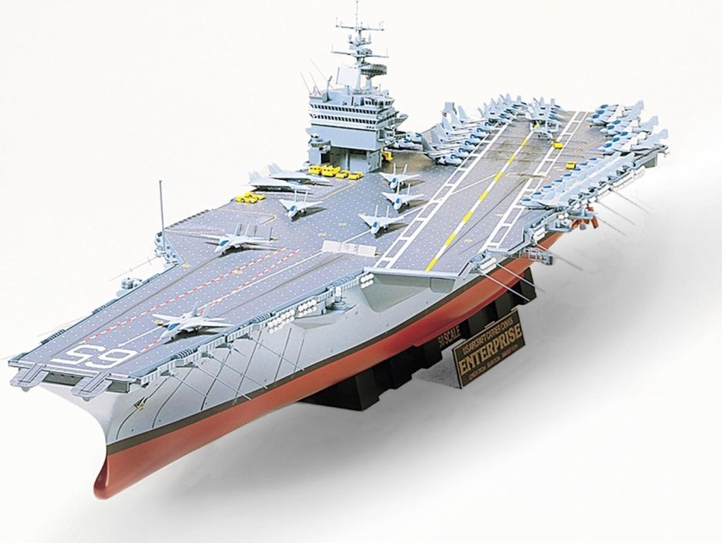 1:350 US CVN-65 Enterprise Modellbausatz Flugzeugträger Produktbild 