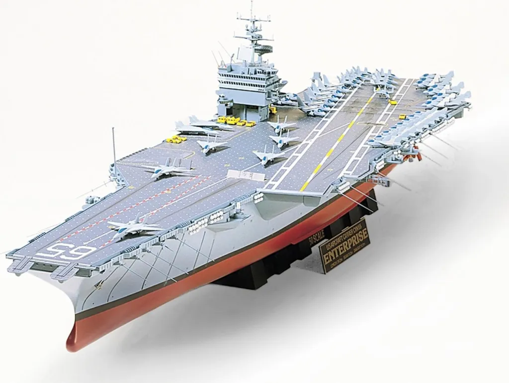 Maquette Tamiya Enterprise CVN-65 1/350 : Assemblage Facile et Précis