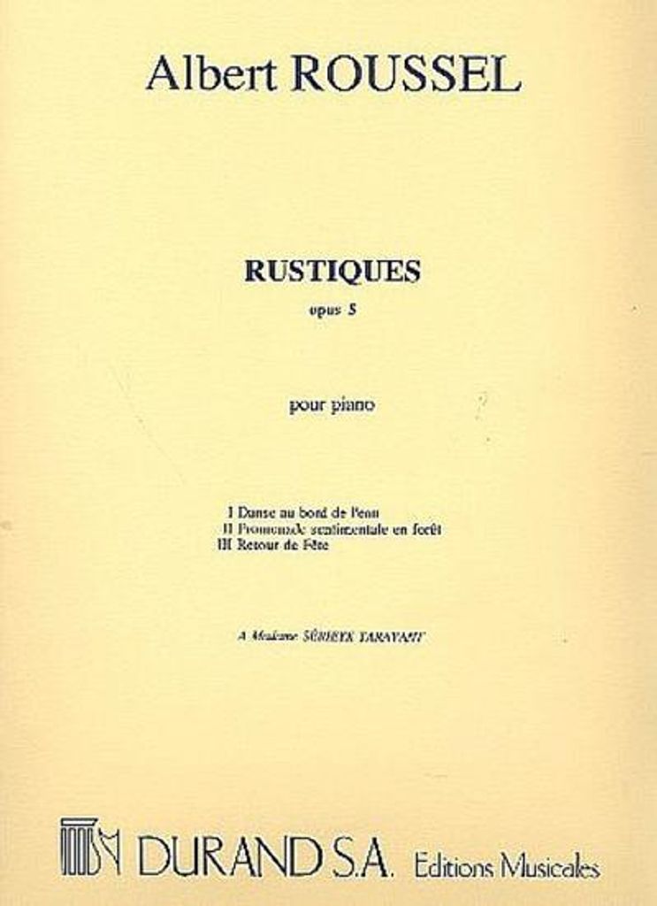 Rustiques op.5 3 pièces pour piano