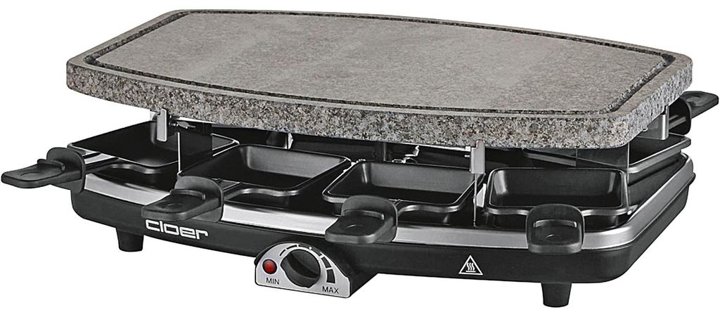 CLOER Raclette 6430 avec pierre naturelle 1100Watt noir Image du produit 