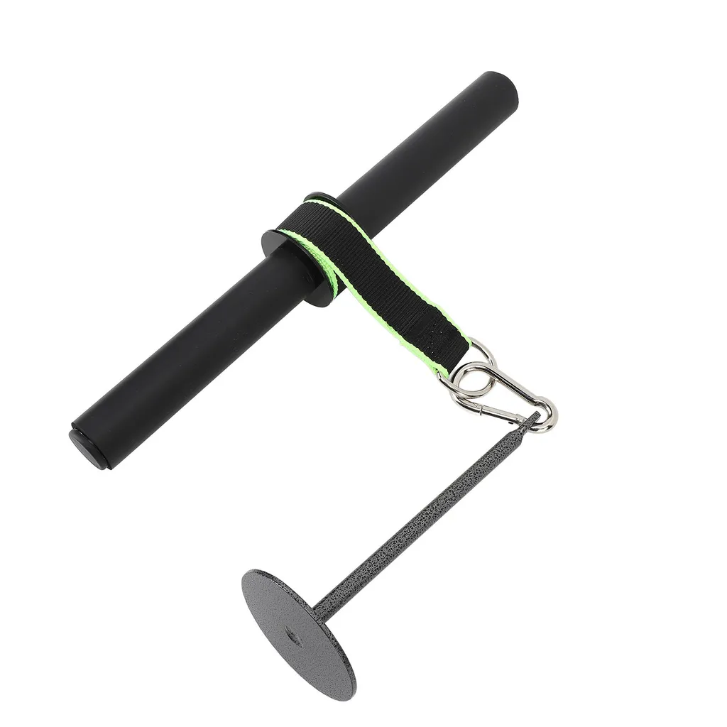 Rouleau musculation avant-bras et poignet en acier avec sangle réglable