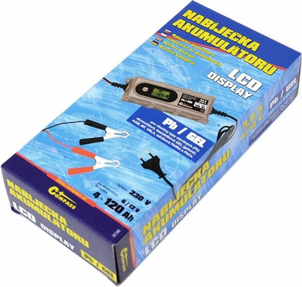 Chargeur de batterie avec écran LCD et microprocesseur 3,8 Amp - 9