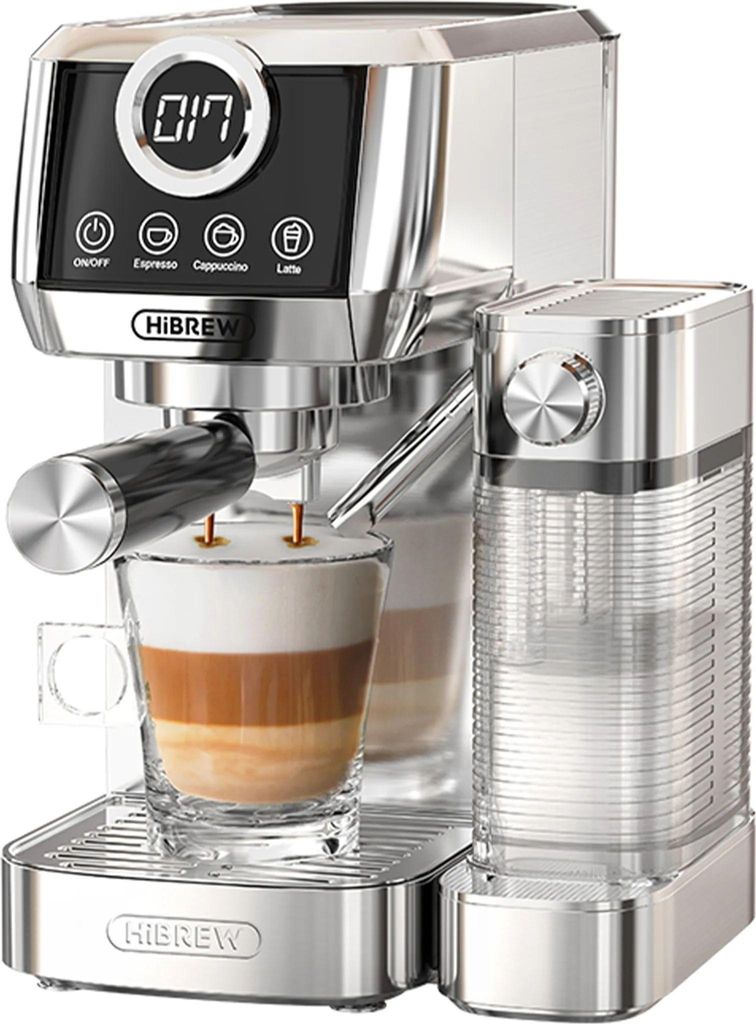 HiBREW Halbautomatische Kaffeemaschine aus Edelstahl H13A
