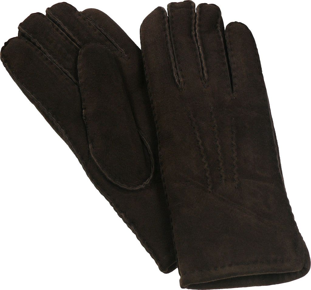 Handschuh aus echtem Lammfell handgenäht Produktbild 