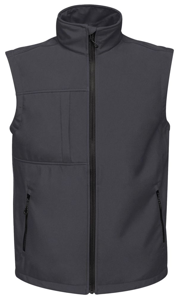 Regatta Herren Softshell-Weste Octagon, dreilagig, bedruckbar LT334 (L) (Dunkelgrau)