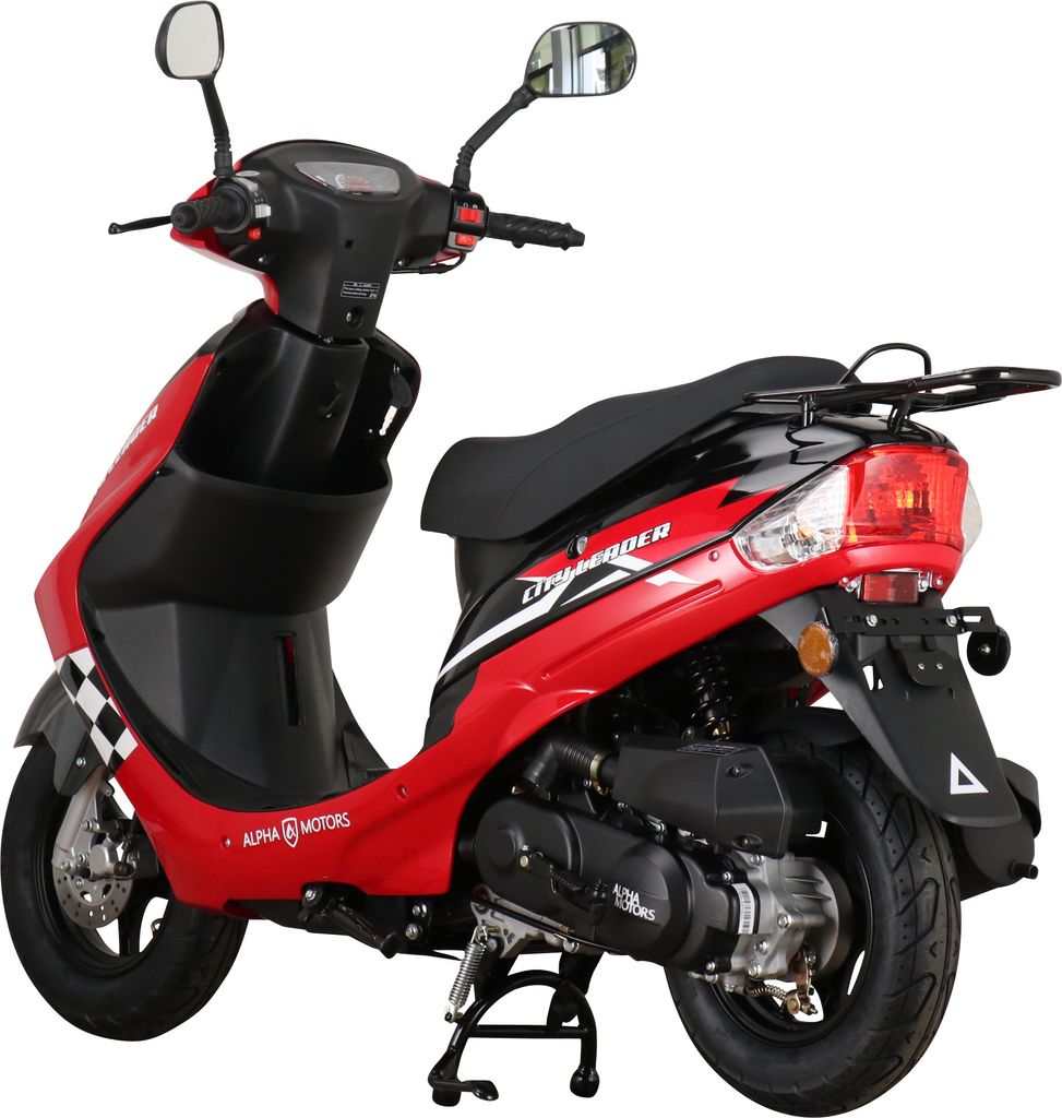 Mofaroller CityLeader 50 ccm 25 kmh EURO 5 rot Produktbild 3