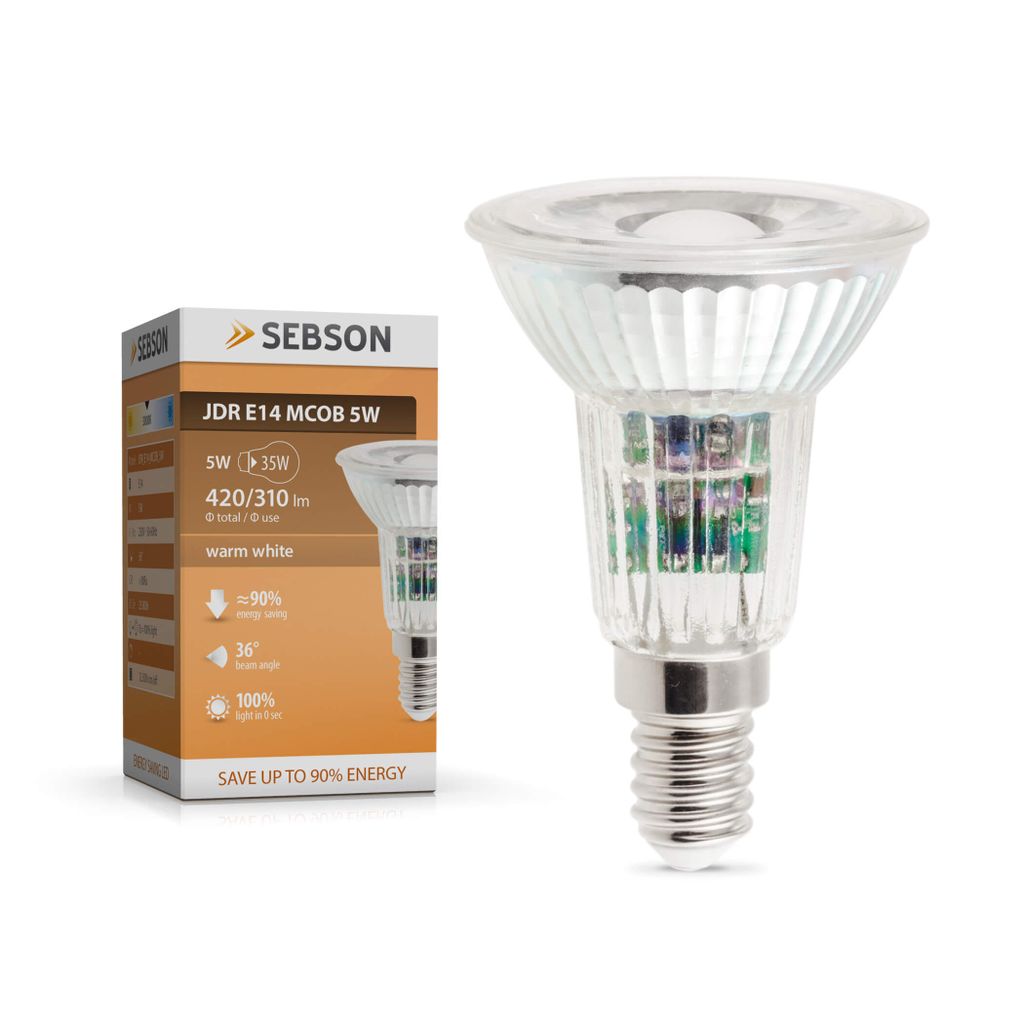 LED Lampe E14 warmweiß 5W / 50W 420lm Leuchtmittel Strahler Produktbild 
