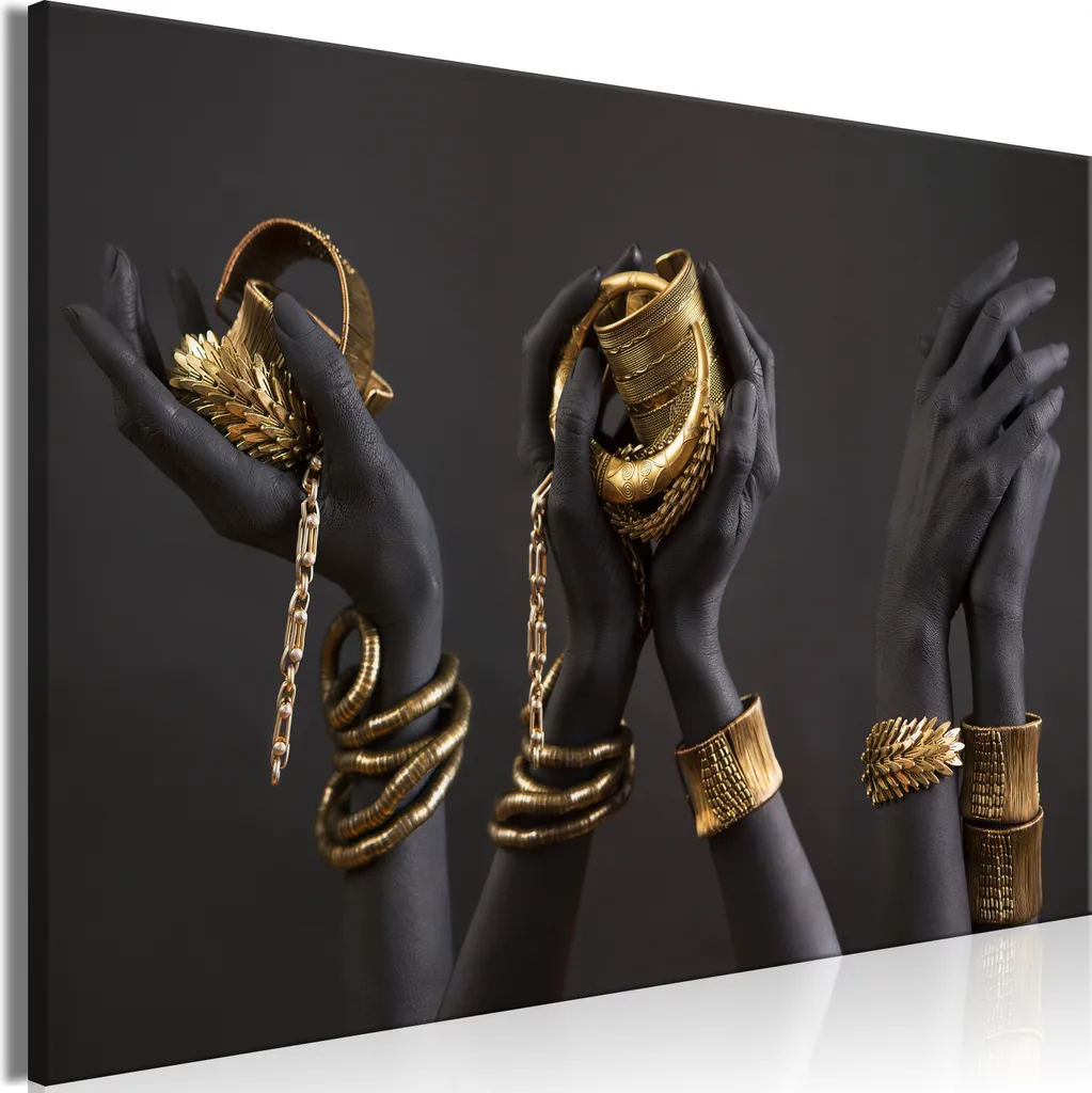 Quadro Midass Touch 120x80 | L'Arte del Tocco d'Oro per la Tua Casa