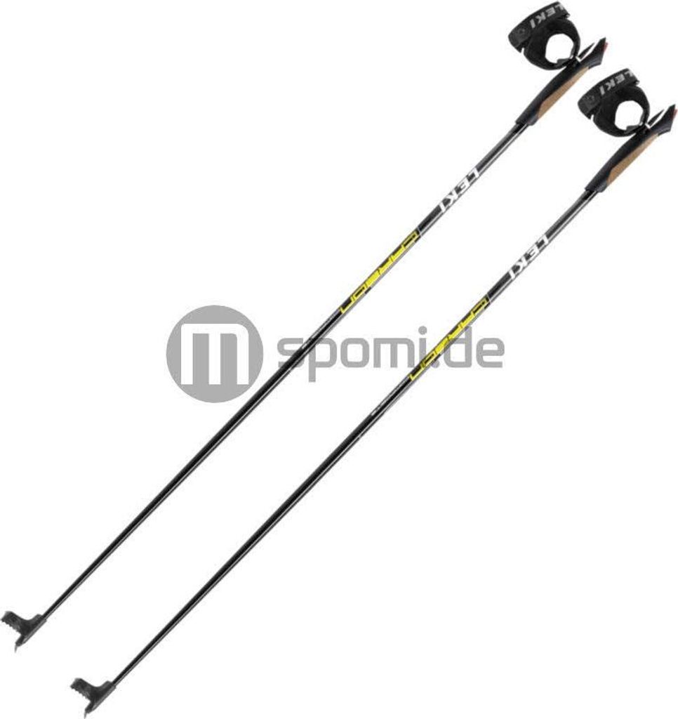 LEKI Carbon Composite Jr. Kinder Langlaufstöcke schwarz NEU 125