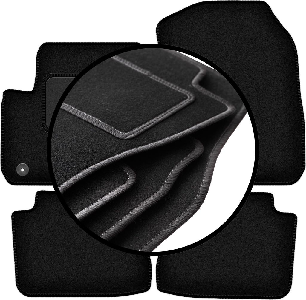 Komplettset Veloursmatten für: Skoda e-Citigo Schrägheck (2019-)