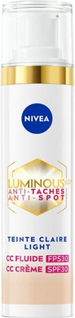 NIVEA - Cellular LUMINOUS 630 CC Cream Light - Getönte Tagescreme - Gegen Pigmentflecken - LSF 30 - 40 ml - 1 Stück