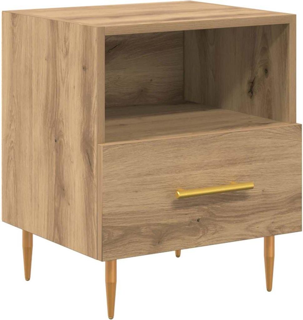 Nachttisch mit Schubladen Braun 40 x 35 x 47,5 cm Holzwerkstoff