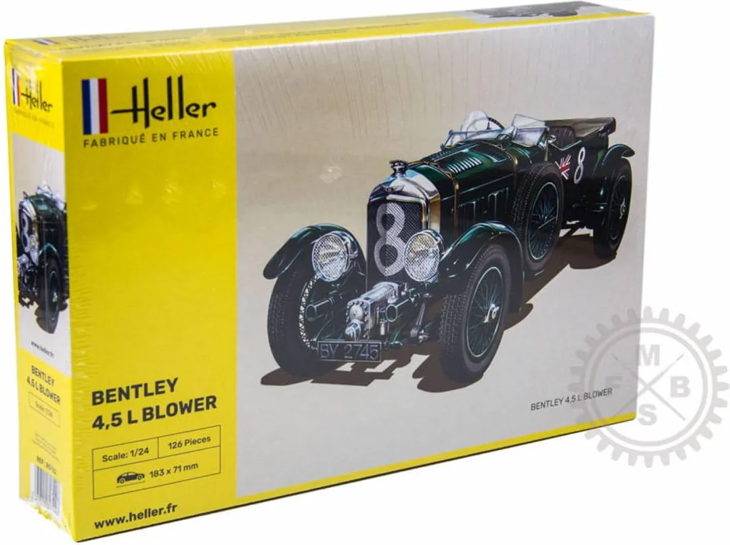 Bentley Blower Heller 1:24 Maquette détaillée avec moteur et châssis
