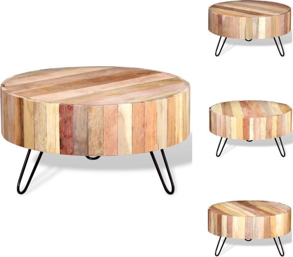 vidaXL Couchtisch Altholz Massiv - Couchtische