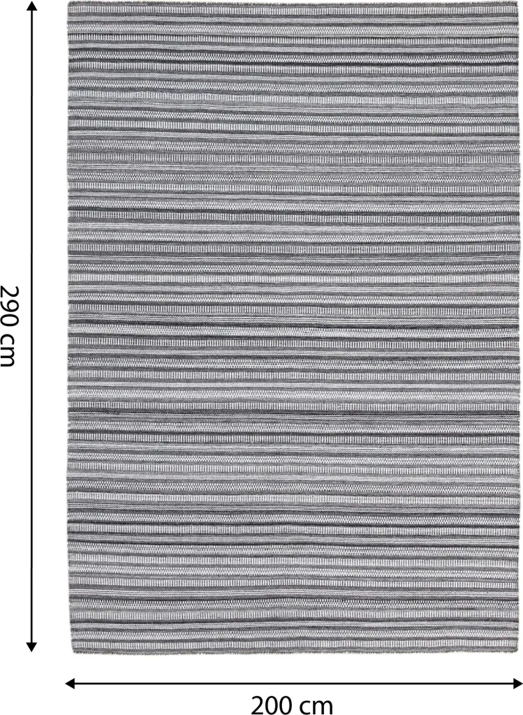 Grand tapis de jardin gris 200x290 cm AXI Java pour terrasse et balcon - 7