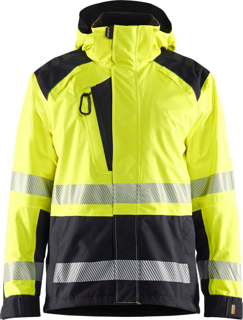 Blakläder High Vis Shell Jacke 4435, Farbe:High Vis Gelb/Schwarz, Größe:XXL