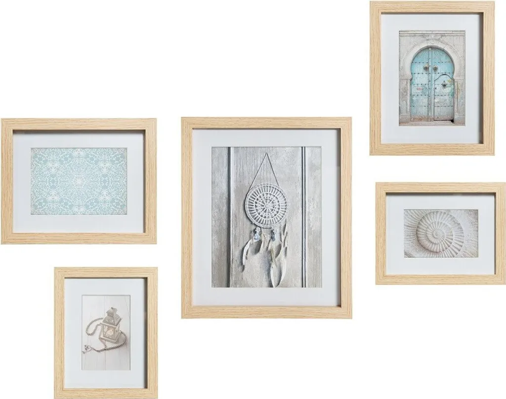 Aménager un mur vide avec ce set de 5 cadres photo style Grèce antique