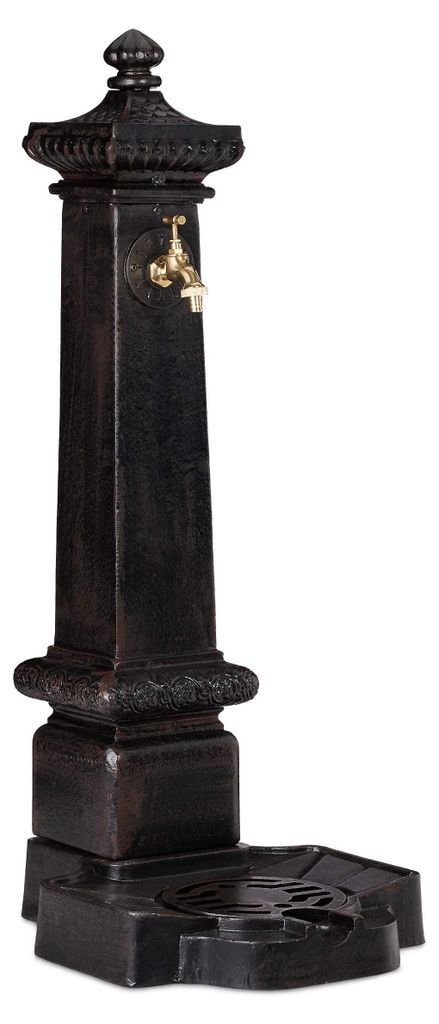 Relaxdays Standbrunnen XXL, Wasserzapfstelle in Antik-Stil, Produktbild 