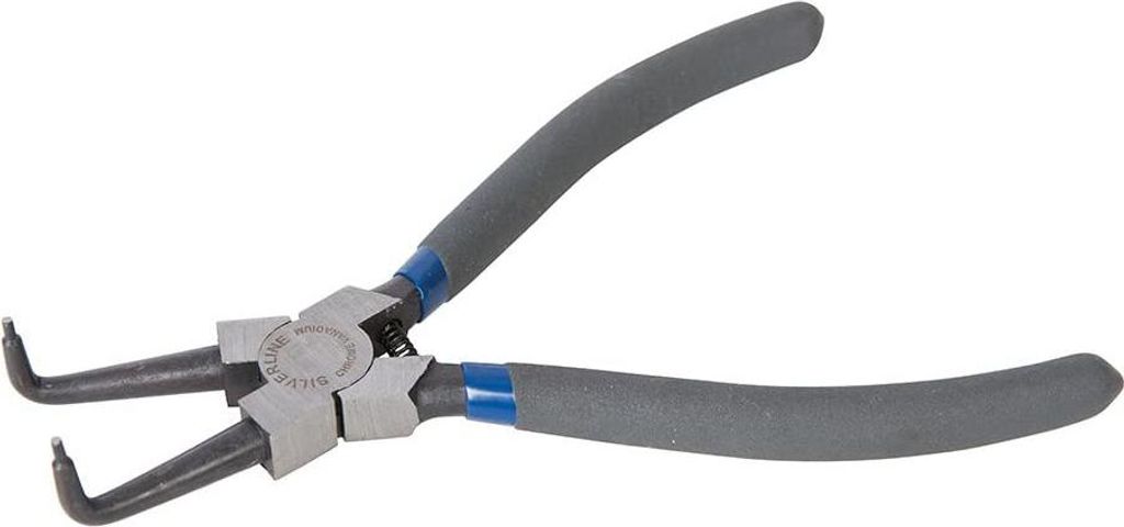 Silverline Abgewinkelte Sicherungsring-Zange für Innenringe 180 mm
