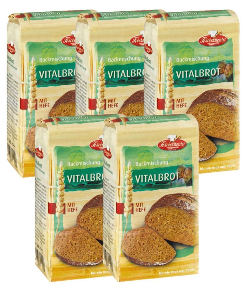 BIELMEIER Brotbackmischung Vital-Brot 5 Stück á 500 g Produktbild 