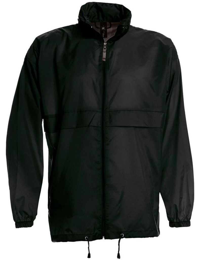 B&C Sirocco Leichte Herren Jacke FK104 (L) (Schwarz)