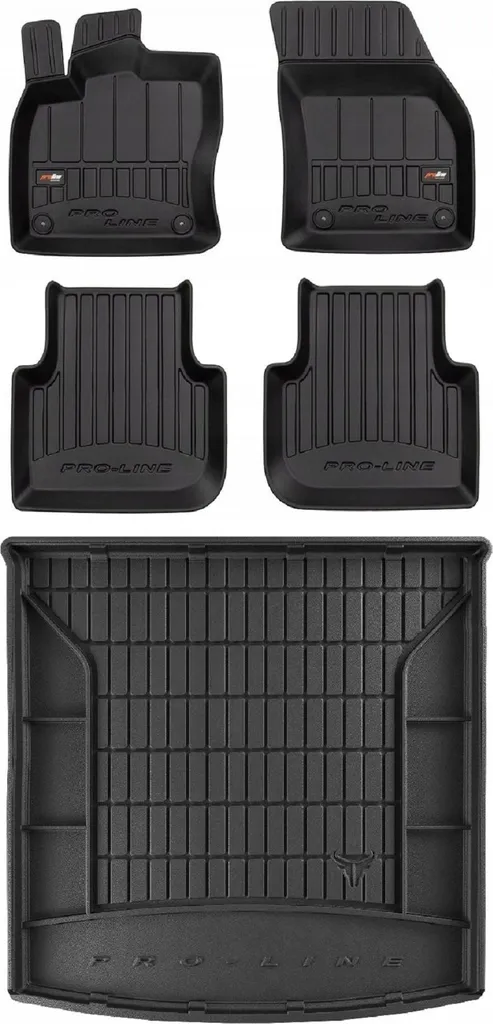 SET 3D Tappetini Gomma VW Tiguan Allspace 2017-2024: Protezione Su Misura