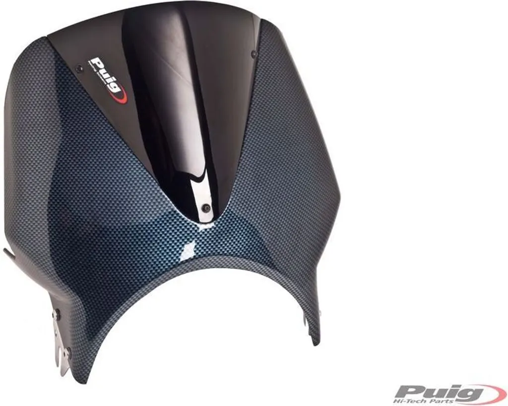 Bulle saute-vent universelle PUIG Vision Noire pour Kawasaki ER-5 500