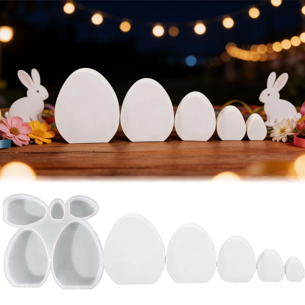 Silikonformen, Gießformen, Ostereierschalen, Frühling