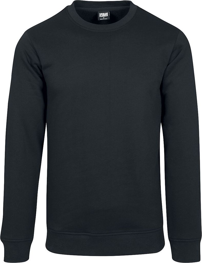 Urban Classics Sweatshirt Herren Basic Terry Crew schwarz 5XL