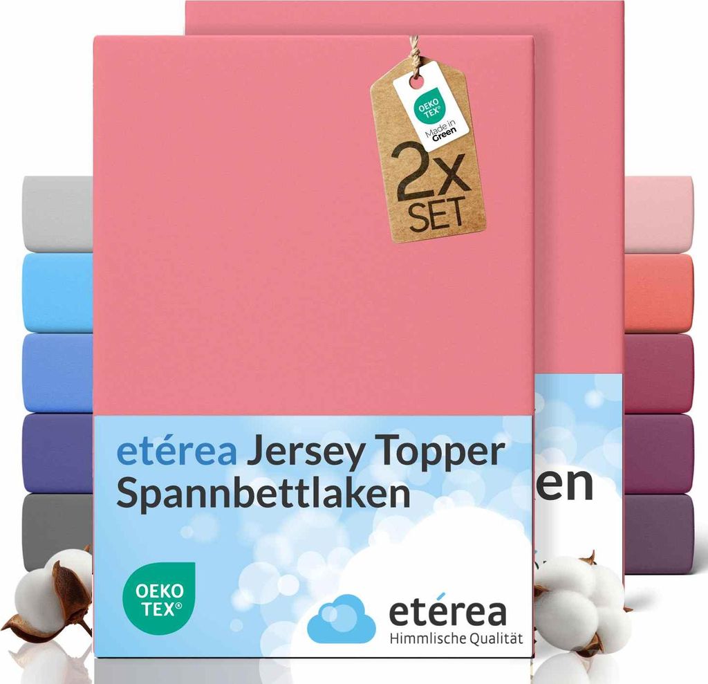 etérea Jersey Spannbettlaken Baumwolle 140x200 - 160x200 cm