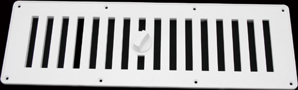 Lüftungsgitter Schiebelüfter Gitter Wohnwagen Wohnmobil Caravan Boot Kunststoff weiß 325 x 105 mm