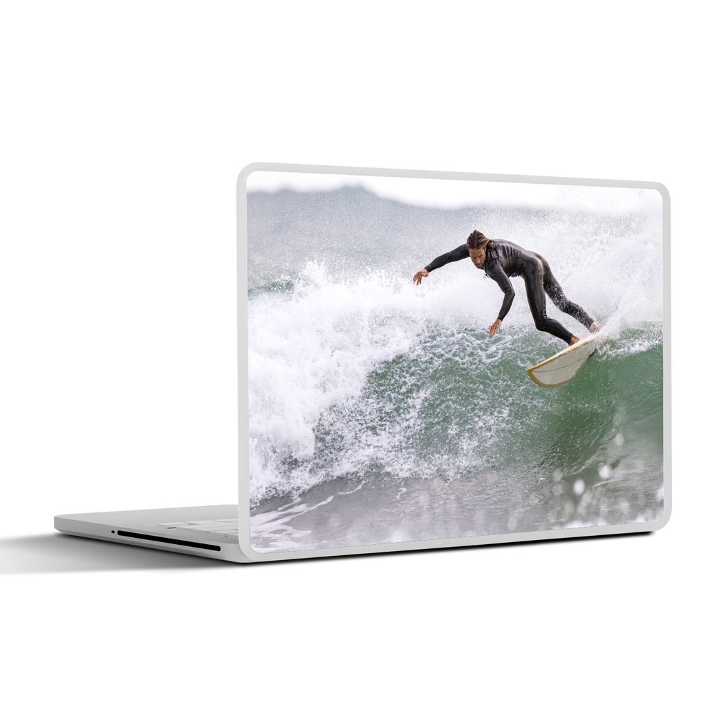 MuchoWow Laptop Aufkleber Sticker Cover Meer - Brandung - Wellen 25x18 cm - Laptop-Deko