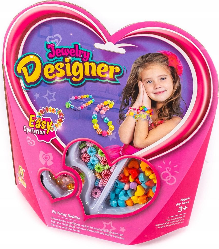 DIY Armband Set für Kinder - Bunte Perlen zum Auffädeln - Kreatives Schmuck Bastelset