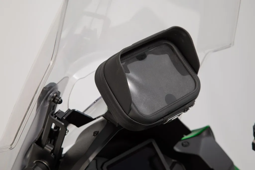 Support GPS SW-MOTECH Noir pour Kawasaki Versys 1000 2018-2020