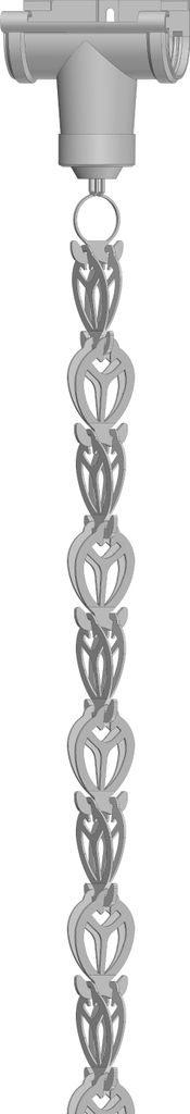 Dachrinne Halbrund 60mm Einzelteile | Regenkette Weiss | Kunststoff PVC Fallrohr DN60 | Gartenhaus Carport Terasse