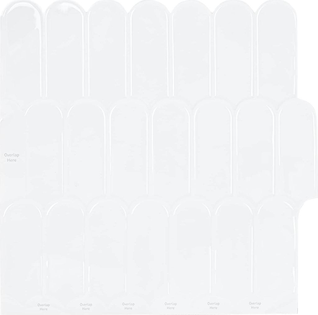 Federfliese 20 pcs Weiß 30 x 30 cm Polyurethan und PET