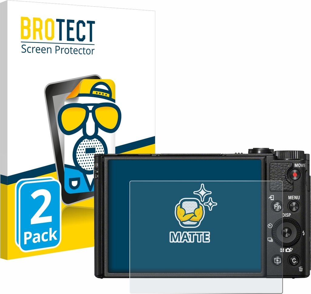 2x BROTECT Schutzfolie für Sony Cyber-Shot DSC-HX99 Displayschutz Displayschutzfolie Folie Matt Entspiegelungsfolie