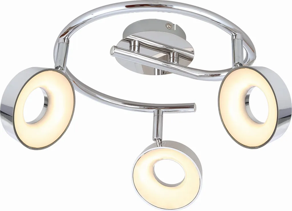 Plafonnier LED ISLA 4W Économe Chrome 3000K pour Plafond Bas IP20