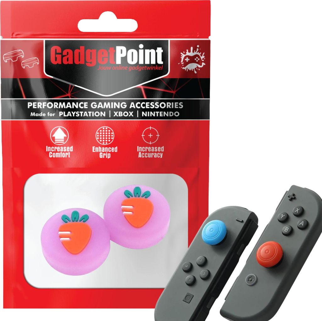 Thumbgrips - Thumb Grips voor Nintendo Switch Joy-Con Controllers - Gaming Thumbgrips - Performance Anti-Slip Thumbsticks - Bescherming Accessoires...