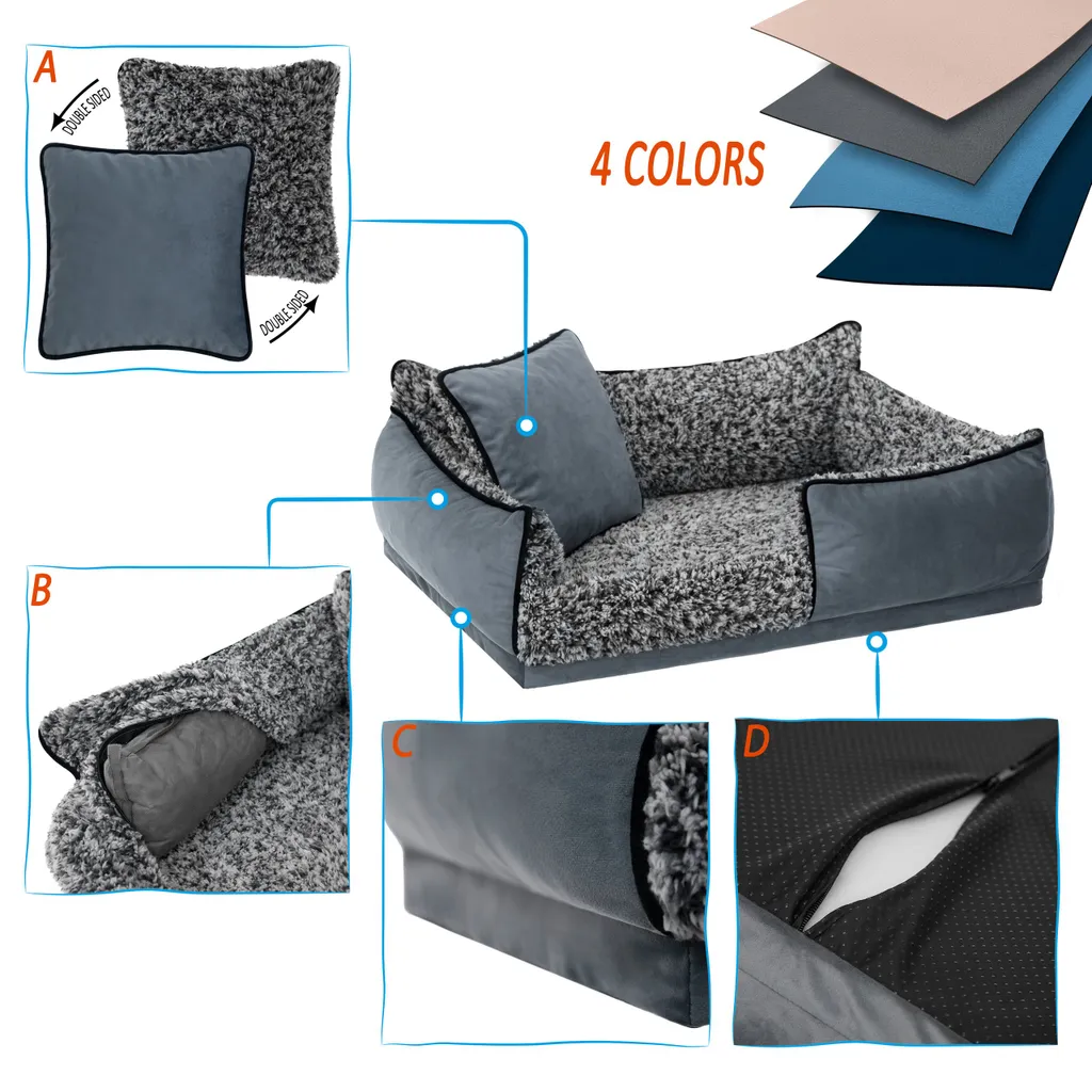 Cuscino Cani Porto PillowPrim 45x30: Morbidezza e Design Lavabile - 2