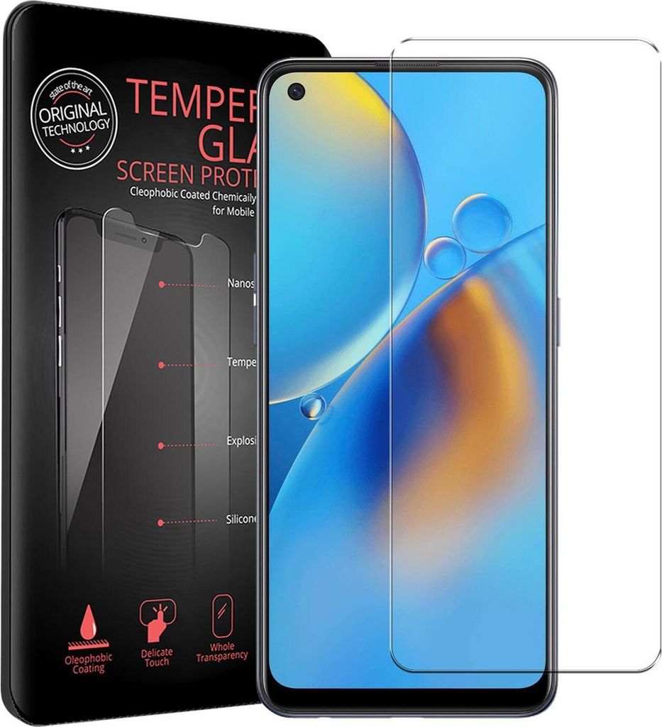 2x Conie Glasfolie für OPPO A96 / A76 Displayschutz Folie Panzer Glas Premium Schutzfolie Set Blasenfrei