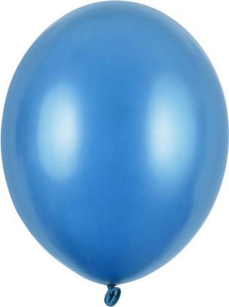 Strong Balloons 23cm, Metallic Karibikblau (1 Packung / 100 Stück)