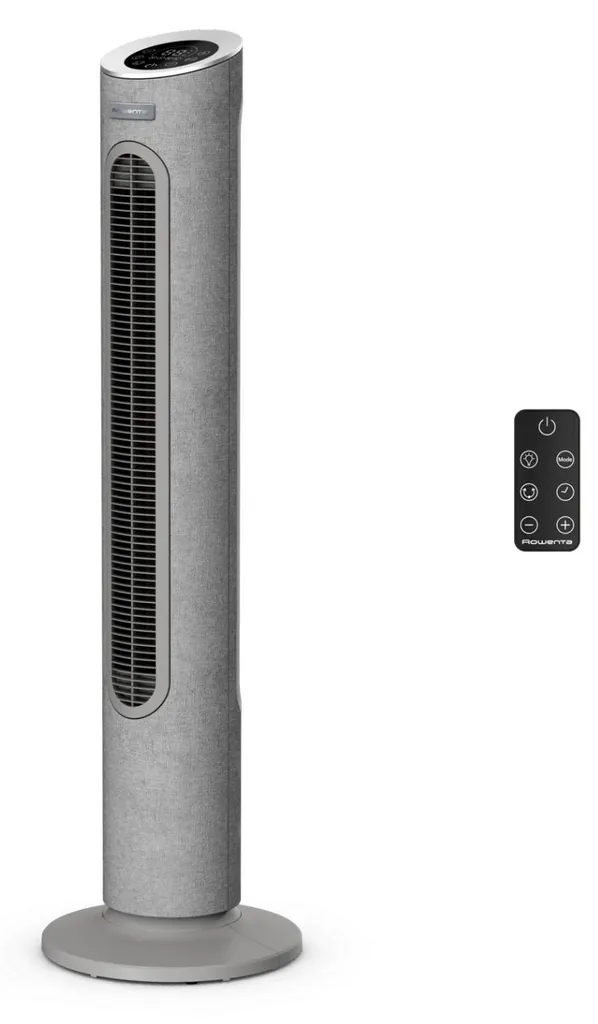 Ventilateur de tour Rowenta silencieux 40dB 7 vitesses Eole Home Gris