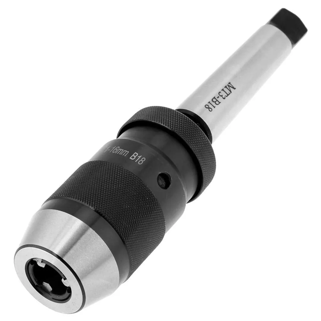 Porte-foret 1-16mm pour Tour et Fraiseuse avec Fixation MT3-B18 Clé