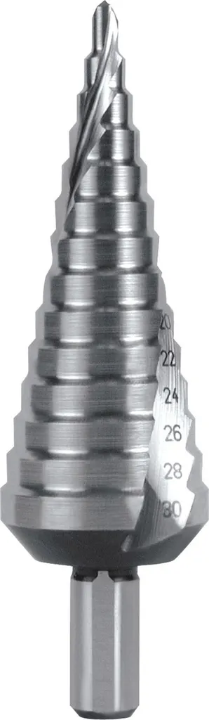 Foret à étages Facom 4-12 mm pour percer sans bavures et sans déraper le métal