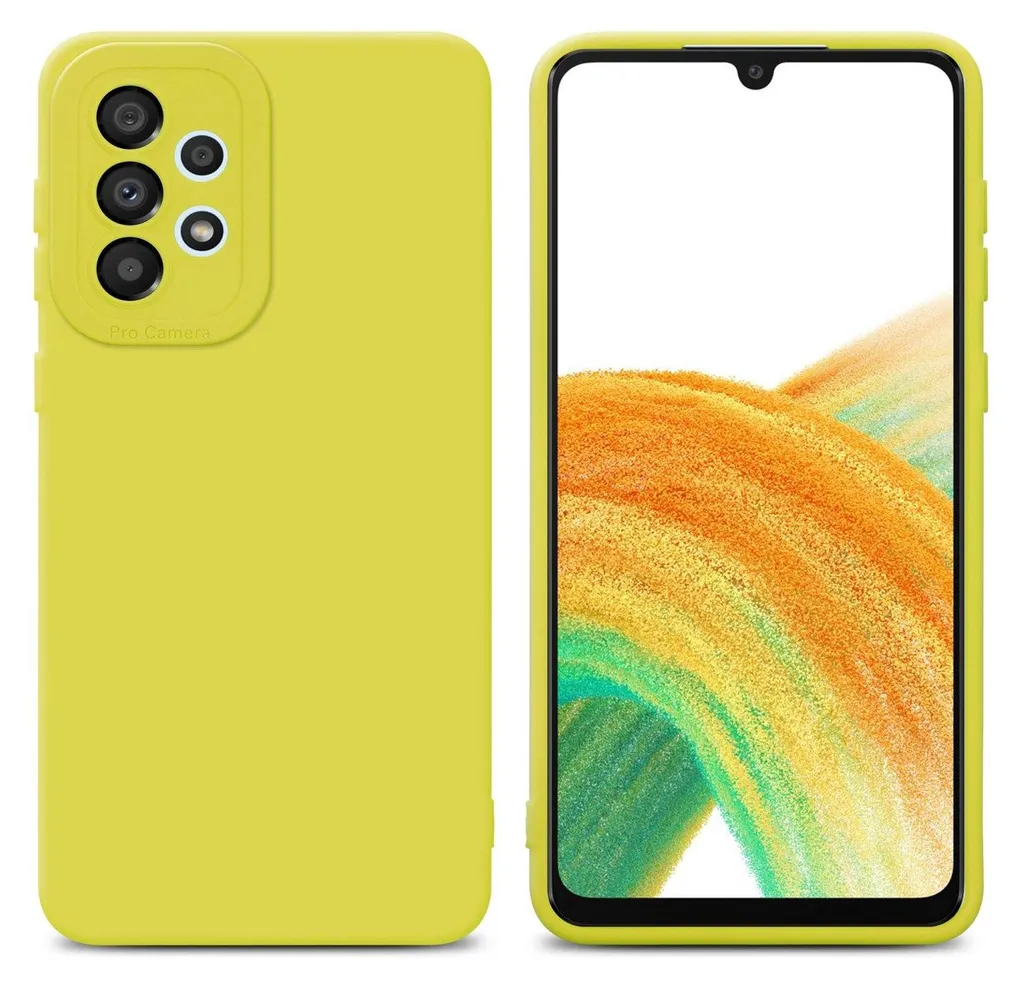 Custodia Samsung A52 A52s Gialla Cadorabo TPU Antiurto Slim