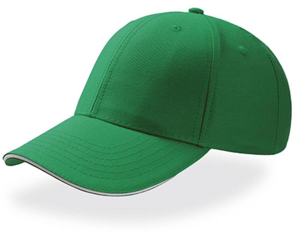 Atlantis | Sport Sandwich Cap / Kappe / Mütze / Hut - Farbe: Green/White - Größe: One Size