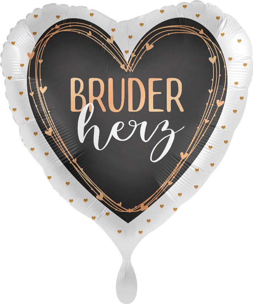 Folienballon Bruderherz Ballon für Bruder Liebe Familie Produktbild 