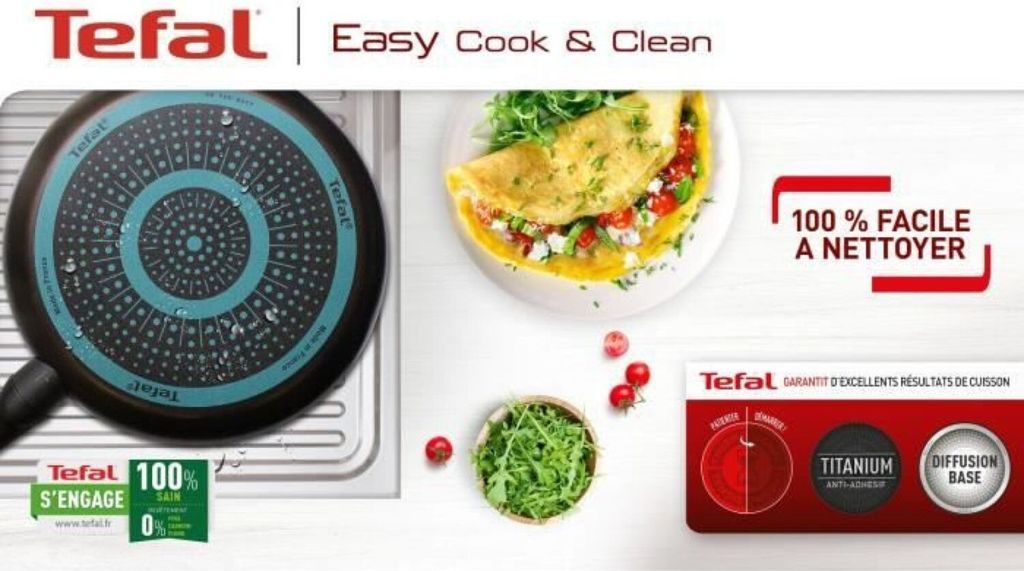 Tefal Easy Cook & Clean Kochtopf, 24 cm (4,7 l) + Deckel, Produktbild 3