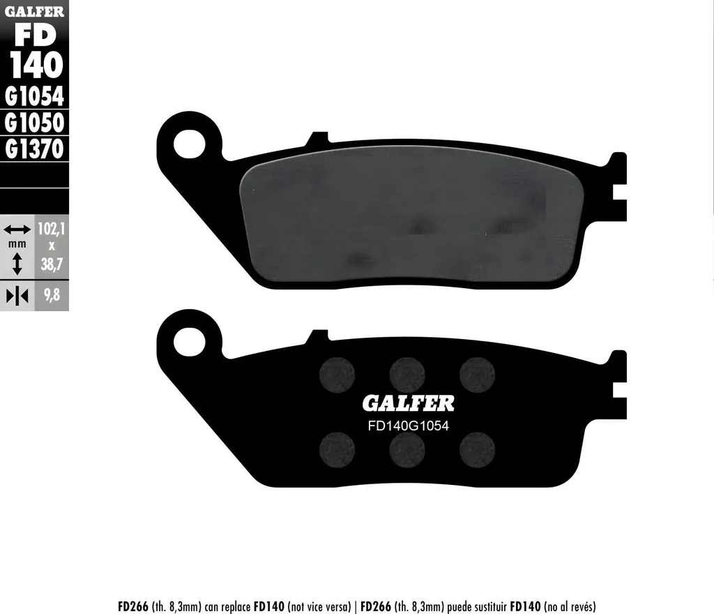 Plaquettes de frein Galfer FD140G1054 pour Triumph Tiger 955i
